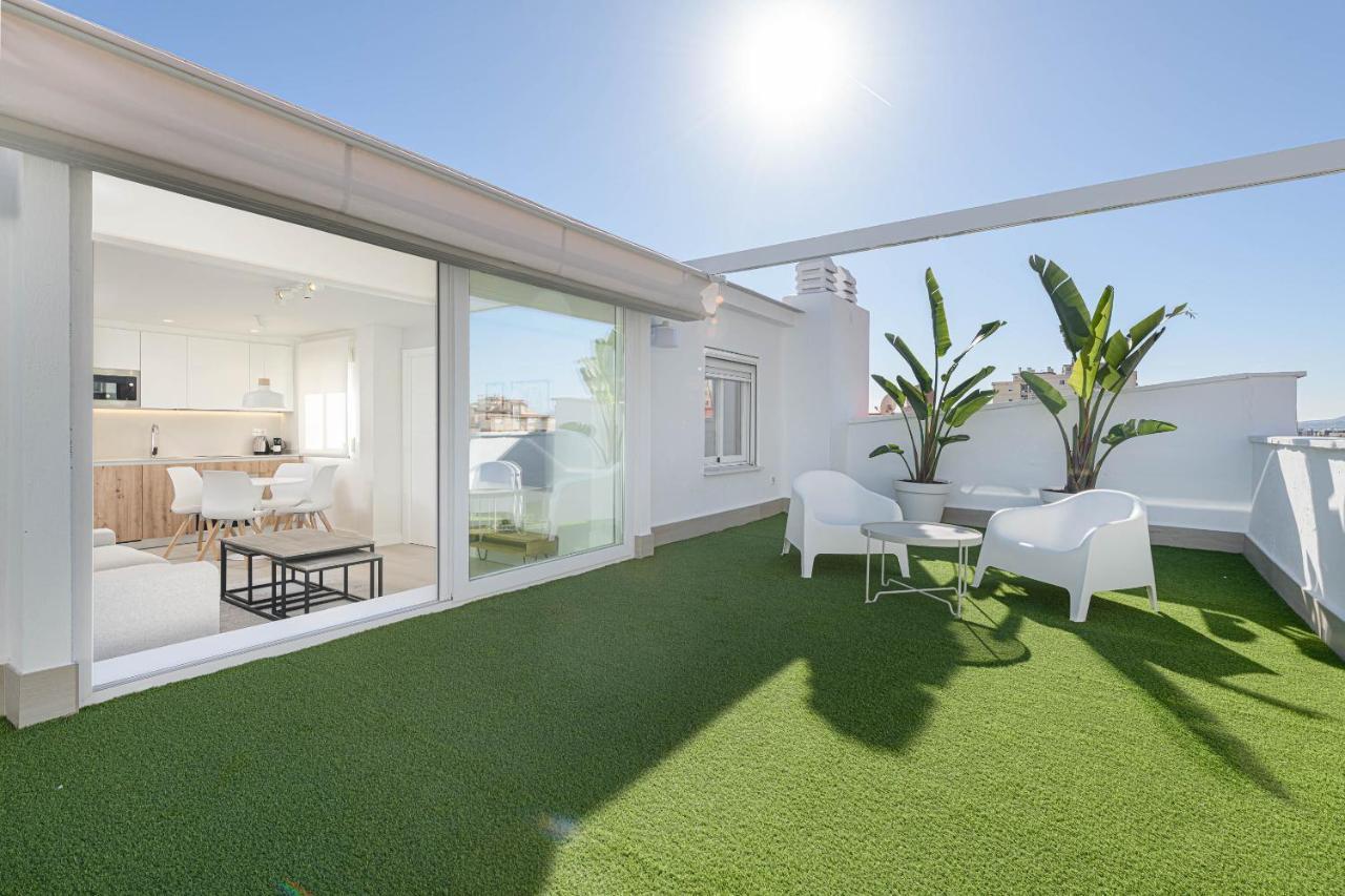 מאלגה Wintowinrentals Exclusivo Atico Cerca De La Playa. מראה חיצוני תמונה